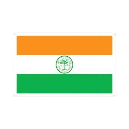 Flag of Miami, Florida - STICKER Vinyl Kiss-Cut Decal 2 Inch White - The Sticker Space