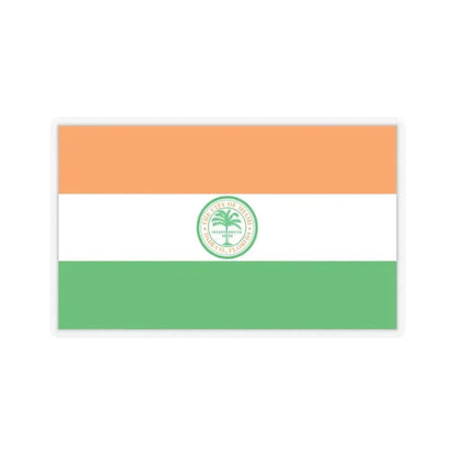 Flag of Miami, Florida - STICKER Vinyl Kiss-Cut Decal 3 Inch Transparent - The Sticker Space