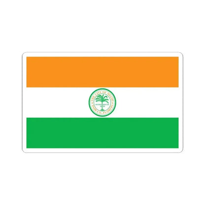 Flag of Miami, Florida - STICKER Vinyl Kiss-Cut Decal 3 Inch White - The Sticker Space