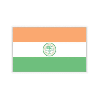 Flag of Miami, Florida - STICKER Vinyl Kiss-Cut Decal 4 Inch Transparent - The Sticker Space