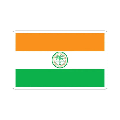 Flag of Miami, Florida - STICKER Vinyl Kiss-Cut Decal 4 Inch White - The Sticker Space