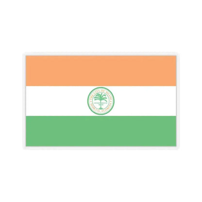 Flag of Miami, Florida - STICKER Vinyl Kiss-Cut Decal 6 Inch Transparent - The Sticker Space