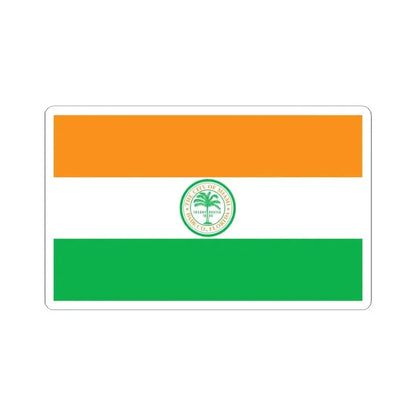 Flag of Miami, Florida - STICKER Vinyl Kiss-Cut Decal 6 Inch White - The Sticker Space