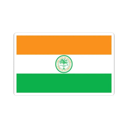 Flag of Miami Florida (United States) STICKER Vinyl Kiss-Cut Decal 2 Inch White - The Sticker Space