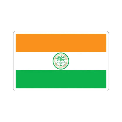 Flag of Miami Florida (United States) STICKER Vinyl Kiss-Cut Decal 4 Inch White - The Sticker Space