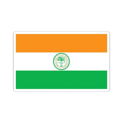 Flag of Miami Florida (United States) STICKER Vinyl Kiss-Cut Decal 6 Inch White - The Sticker Space