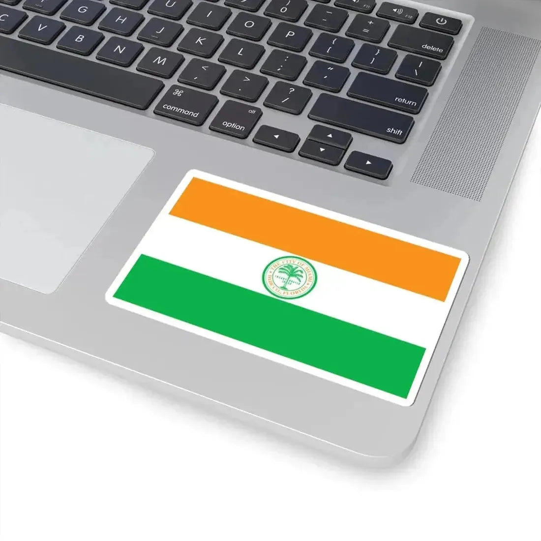 Flag of Miami Florida (United States) STICKER Vinyl Kiss-Cut Decal - The Sticker Space