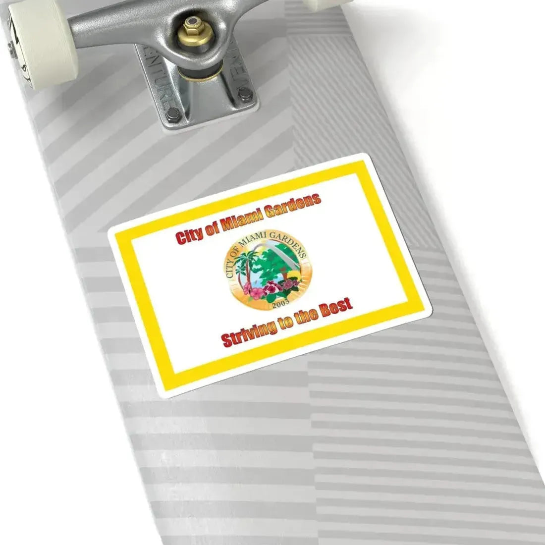Flag of Miami Gardens Florida (United States) STICKER Vinyl Kiss-Cut Decal - The Sticker Space