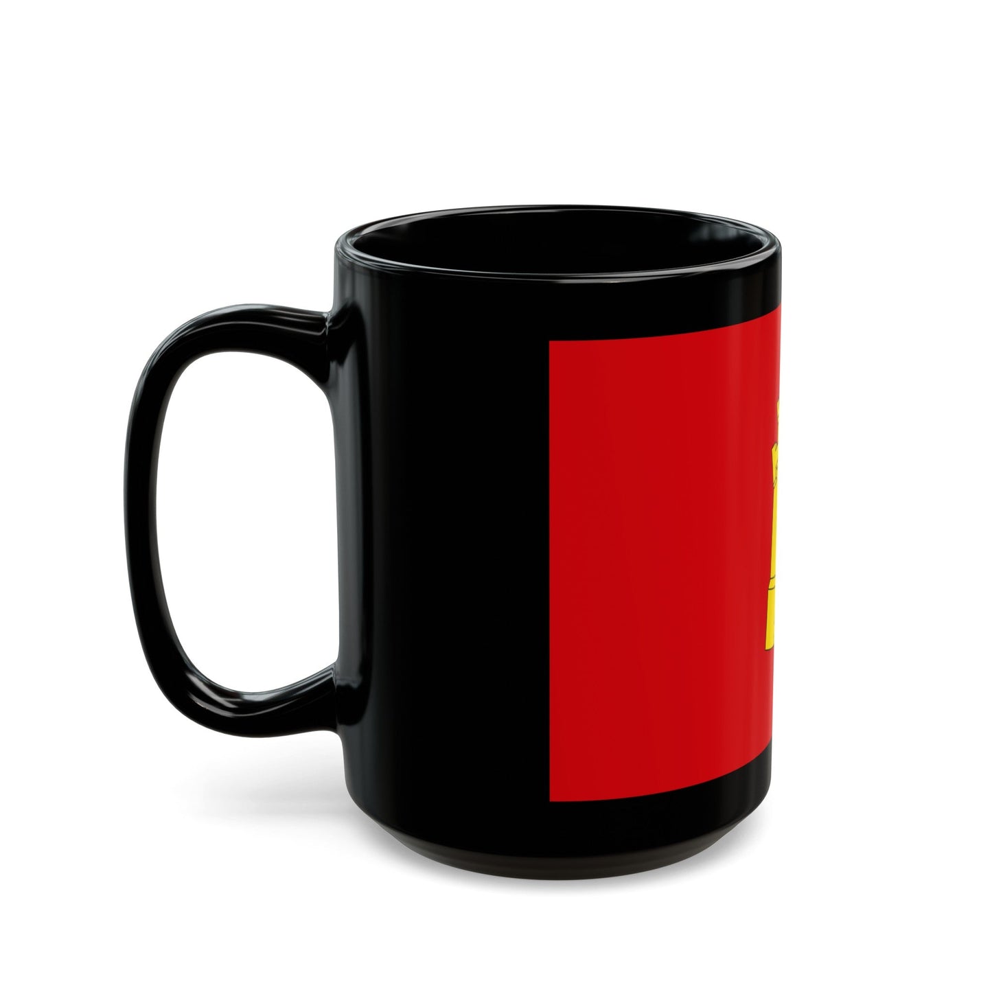 Flag of Middelburg the capital of the province of Zeeland Netherlands - Black Coffee Mug-The Sticker Space