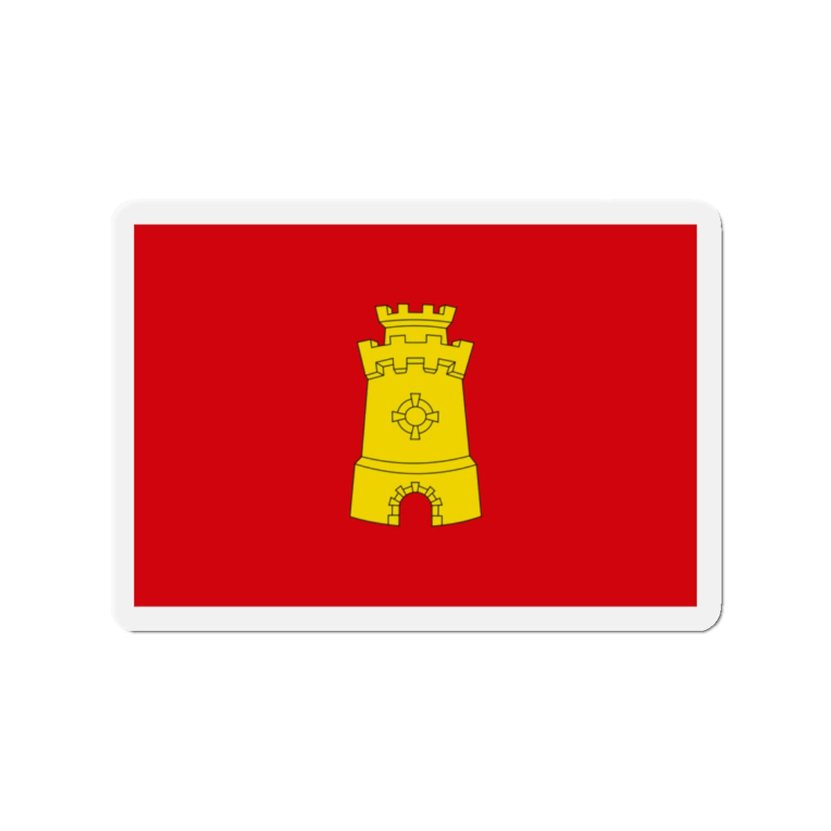 Flag of Middelburg the capital of the province of Zeeland Netherlands - Die-Cut Magnet-2" x 2"-The Sticker Space