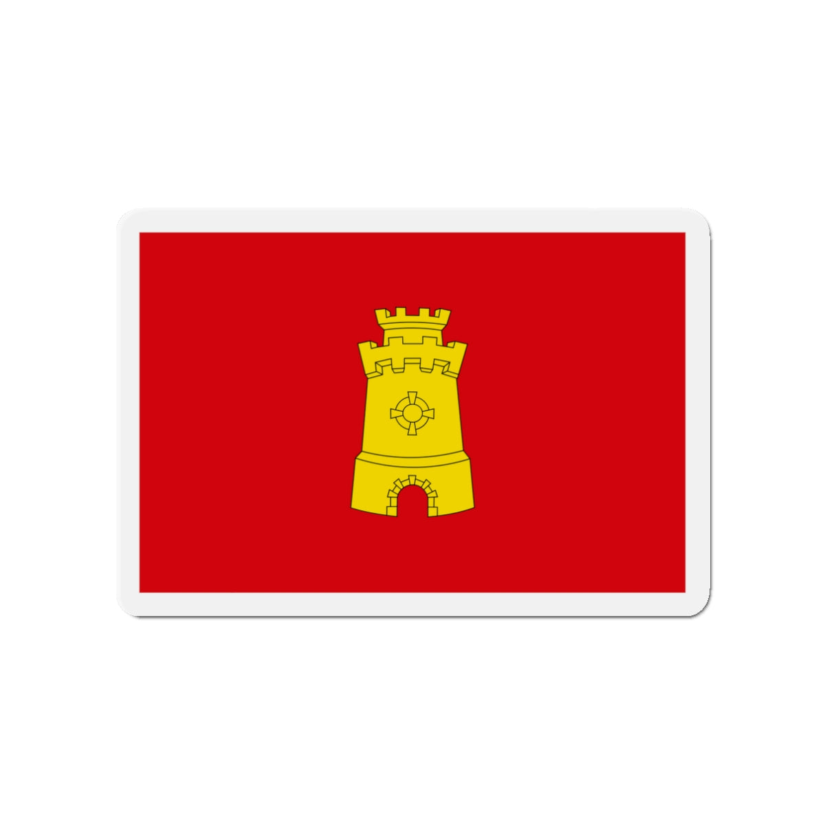 Flag of Middelburg the capital of the province of Zeeland Netherlands - Die-Cut Magnet-3" x 3"-The Sticker Space