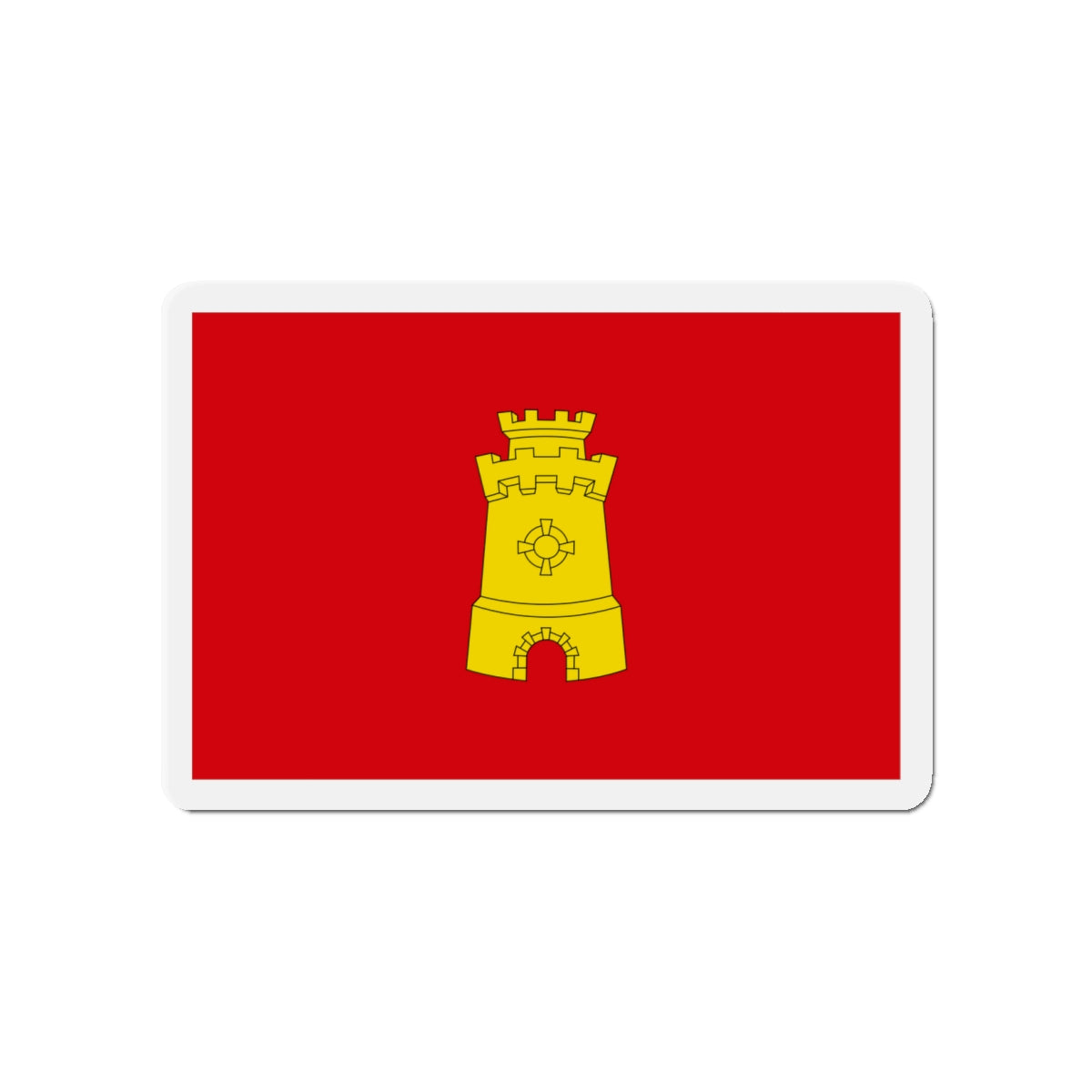 Flag of Middelburg the capital of the province of Zeeland Netherlands - Die-Cut Magnet-4" x 4"-The Sticker Space