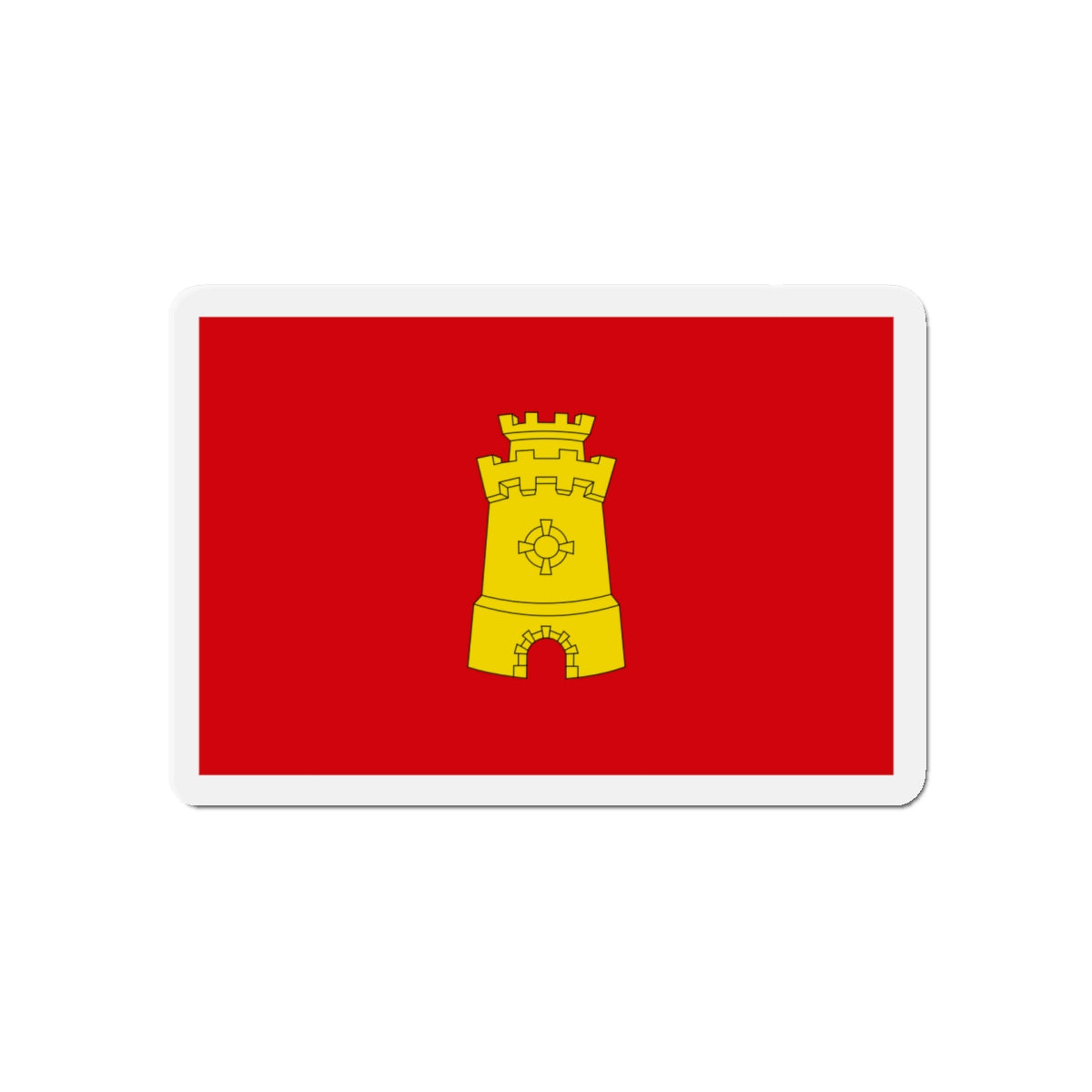 Flag of Middelburg the capital of the province of Zeeland Netherlands - Die-Cut Magnet-5" x 5"-The Sticker Space