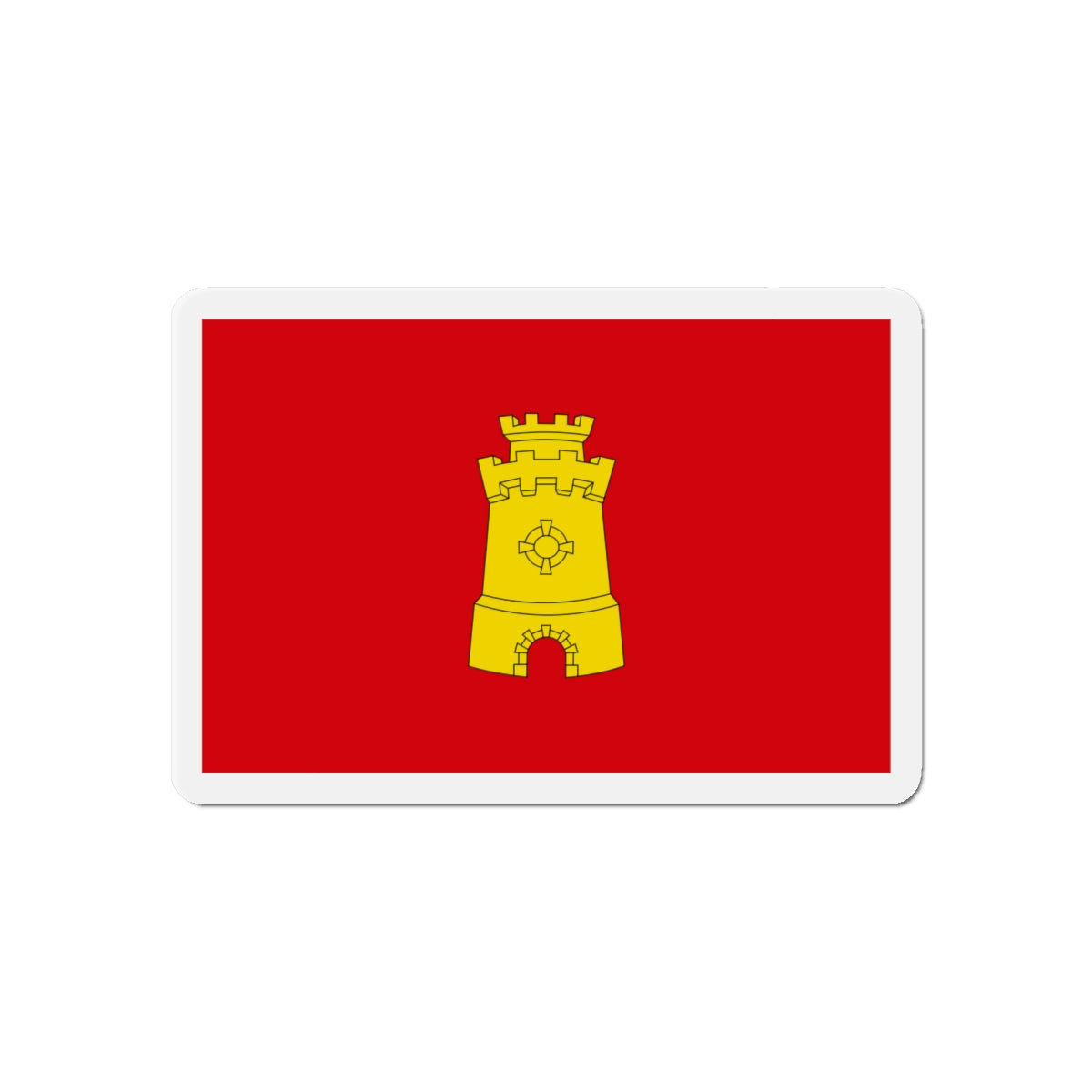 Flag of Middelburg the capital of the province of Zeeland Netherlands - Die-Cut Magnet-6 × 6"-The Sticker Space