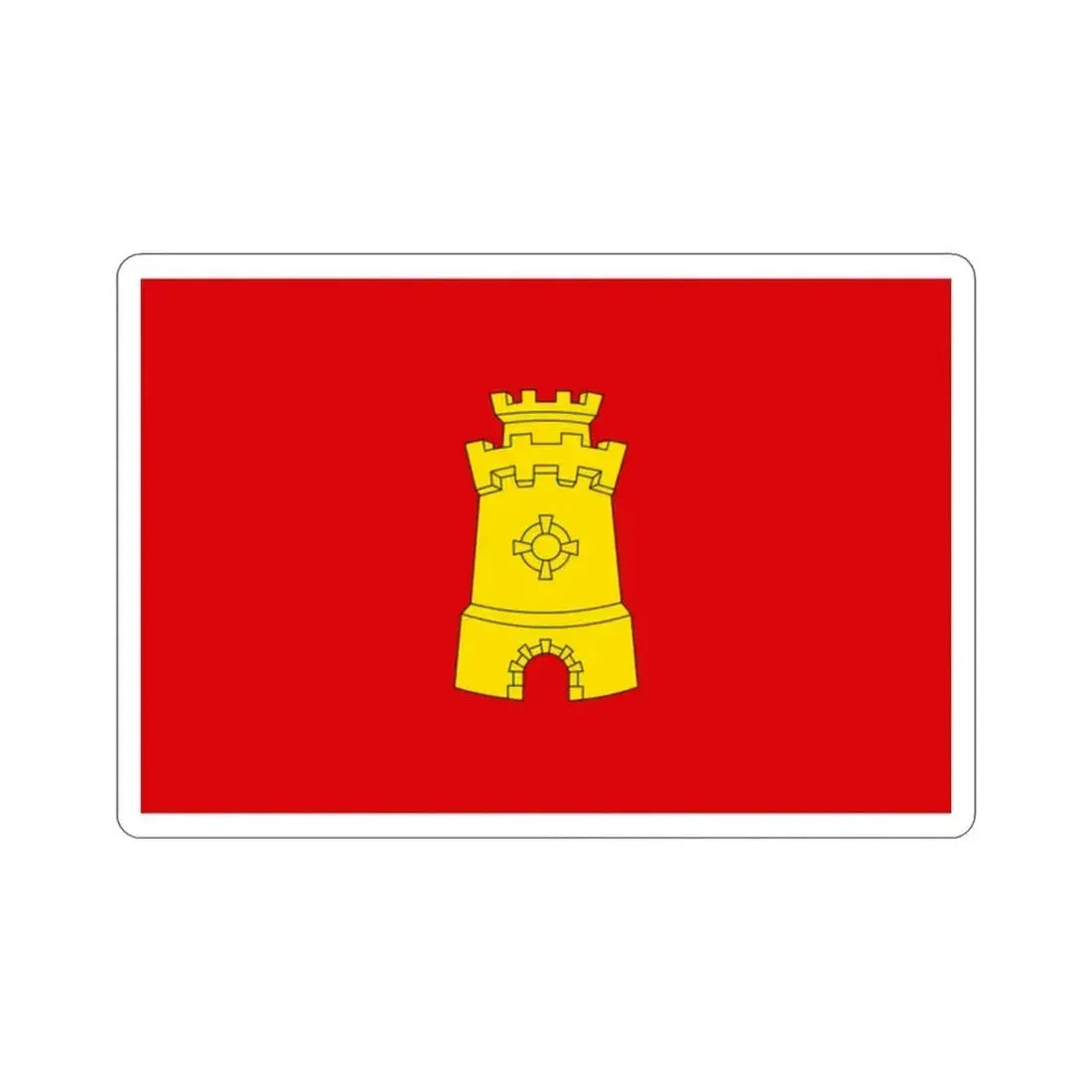 Flag of Middelburg the capital of the province of Zeeland Netherlands STICKER Vinyl Die-Cut Decal 2 Inch - The Sticker Space