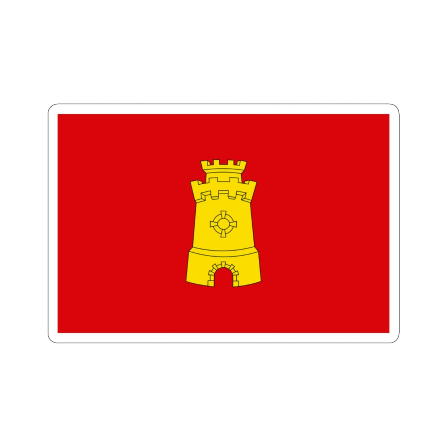 Flag of Middelburg the capital of the province of Zeeland Netherlands STICKER Vinyl Die-Cut Decal-2 Inch-The Sticker Space