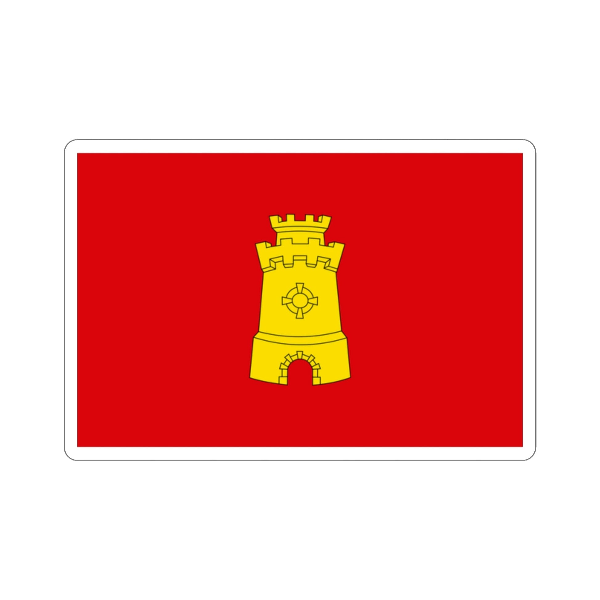 Flag of Middelburg the capital of the province of Zeeland Netherlands STICKER Vinyl Die-Cut Decal-2 Inch-The Sticker Space