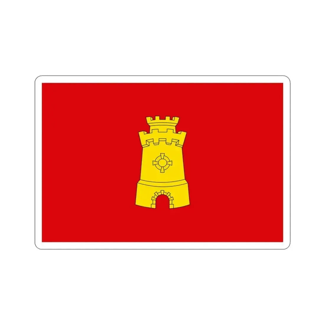 Flag of Middelburg the capital of the province of Zeeland Netherlands STICKER Vinyl Die-Cut Decal 3 Inch - The Sticker Space