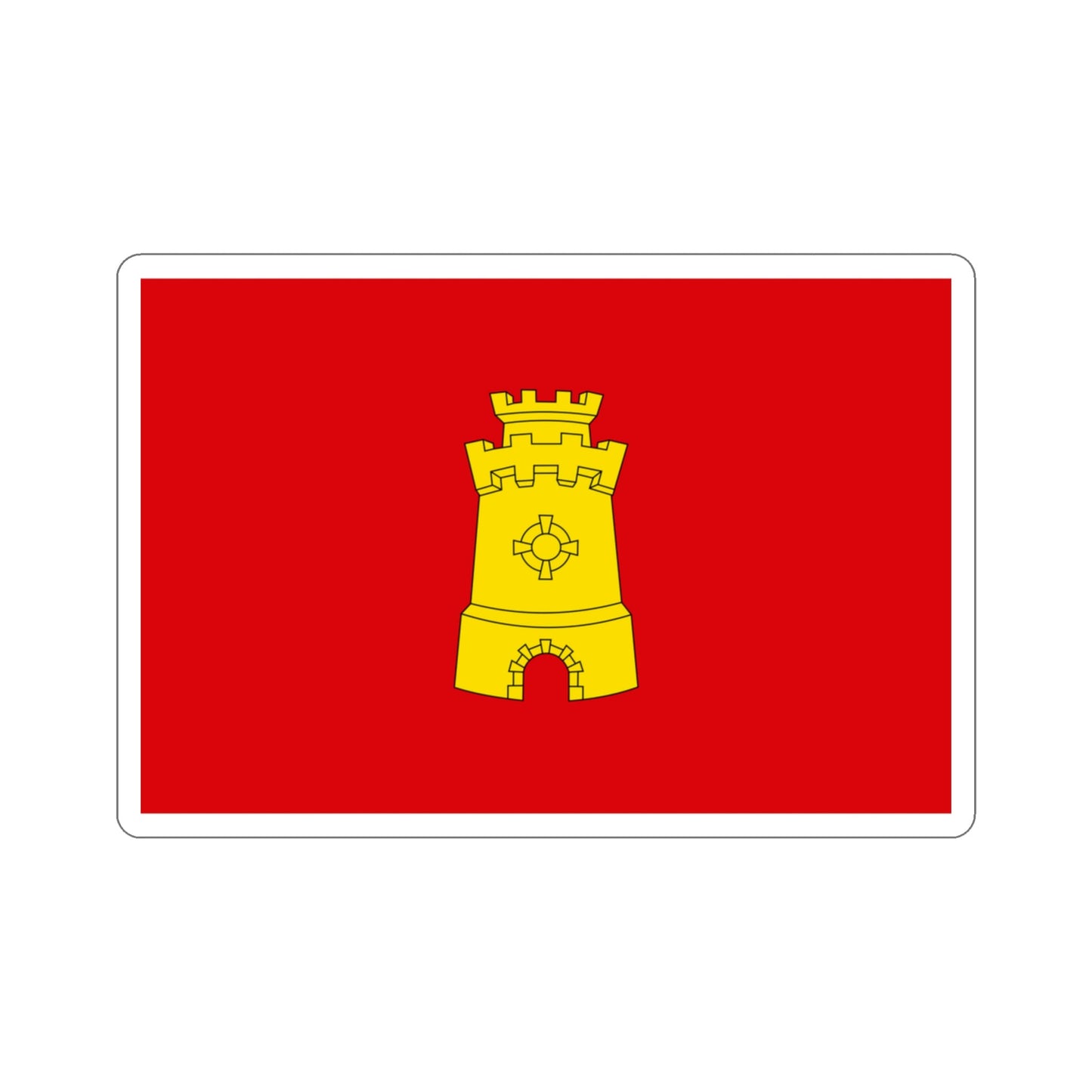 Flag of Middelburg the capital of the province of Zeeland Netherlands STICKER Vinyl Die-Cut Decal-3 Inch-The Sticker Space