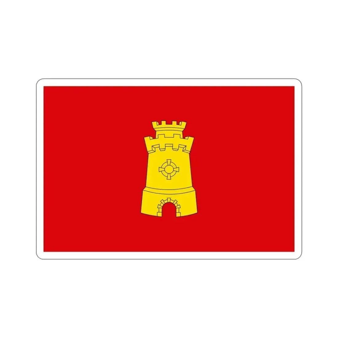 Flag of Middelburg the capital of the province of Zeeland Netherlands STICKER Vinyl Die-Cut Decal 4 Inch - The Sticker Space