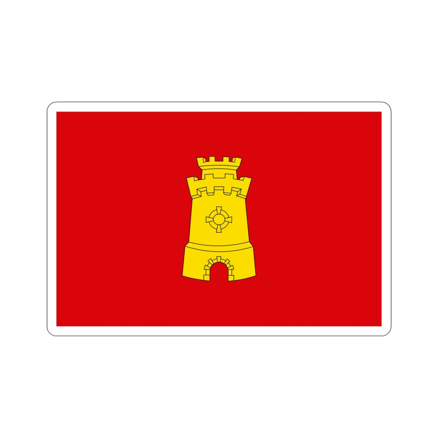 Flag of Middelburg the capital of the province of Zeeland Netherlands STICKER Vinyl Die-Cut Decal-4 Inch-The Sticker Space