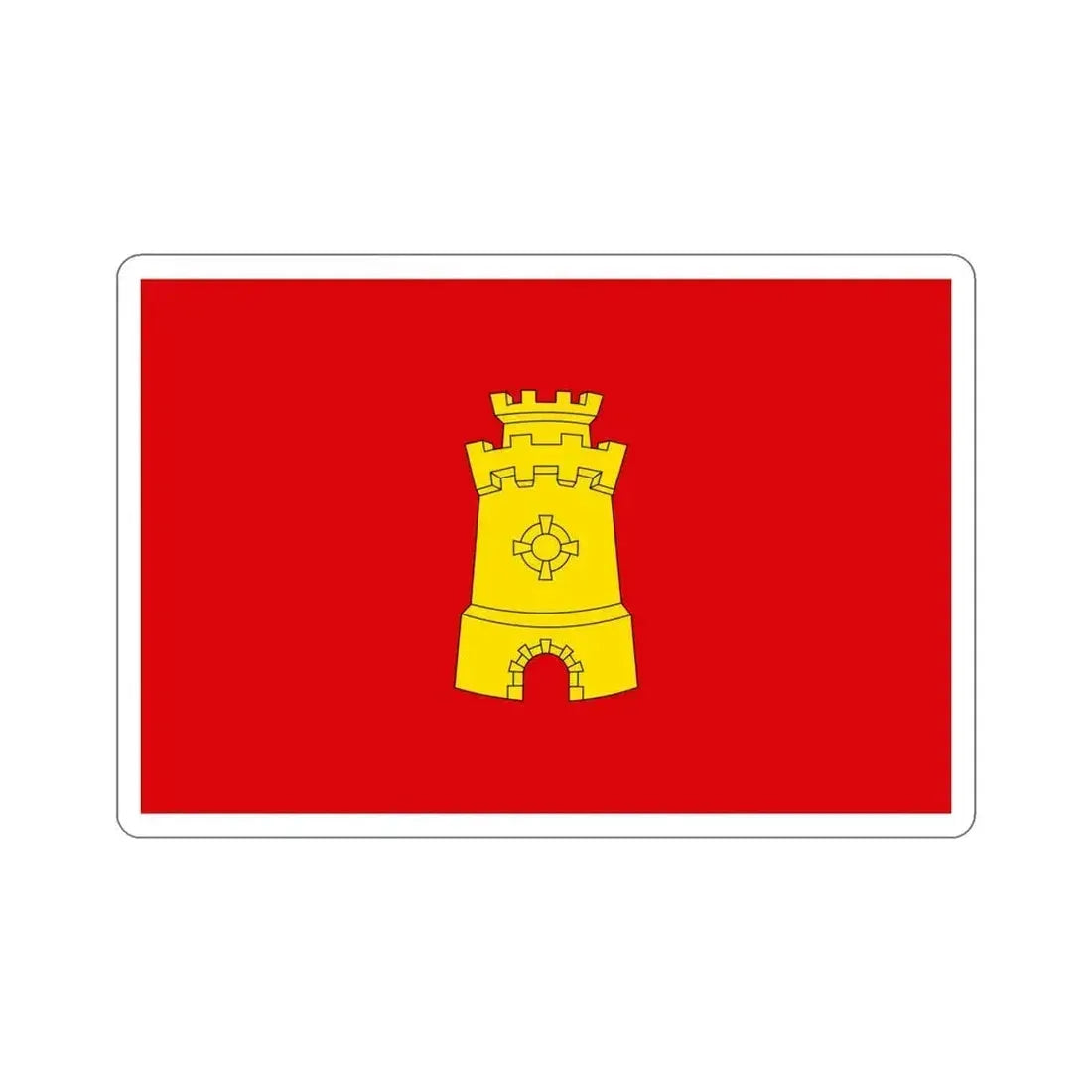 Flag of Middelburg the capital of the province of Zeeland Netherlands STICKER Vinyl Die-Cut Decal 5 Inch - The Sticker Space