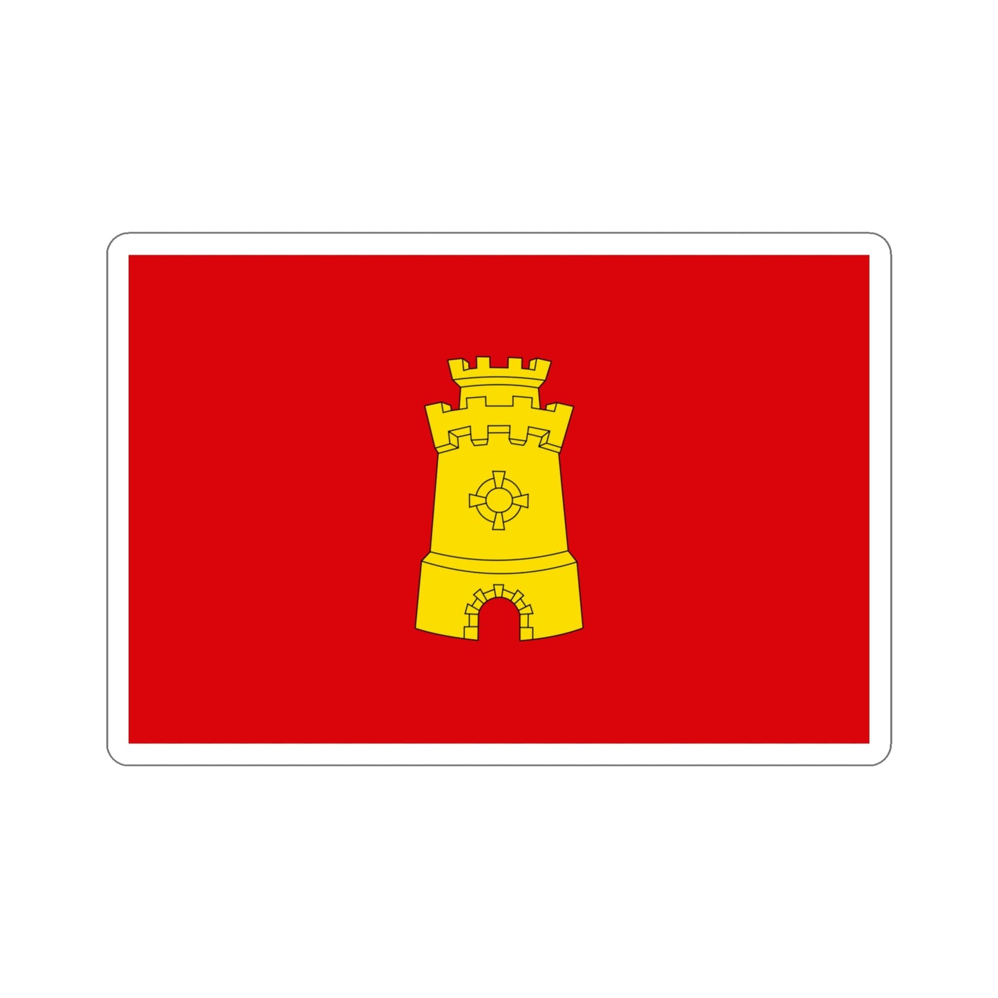 Flag of Middelburg the capital of the province of Zeeland Netherlands STICKER Vinyl Die-Cut Decal-5 Inch-The Sticker Space