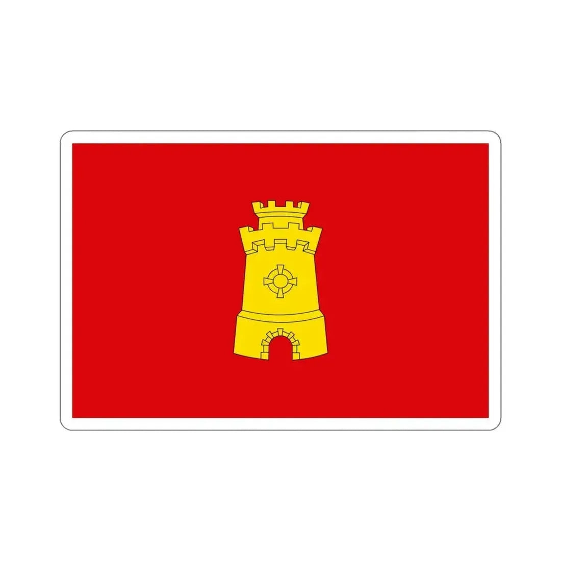 Flag of Middelburg the capital of the province of Zeeland Netherlands STICKER Vinyl Die-Cut Decal 6 Inch - The Sticker Space
