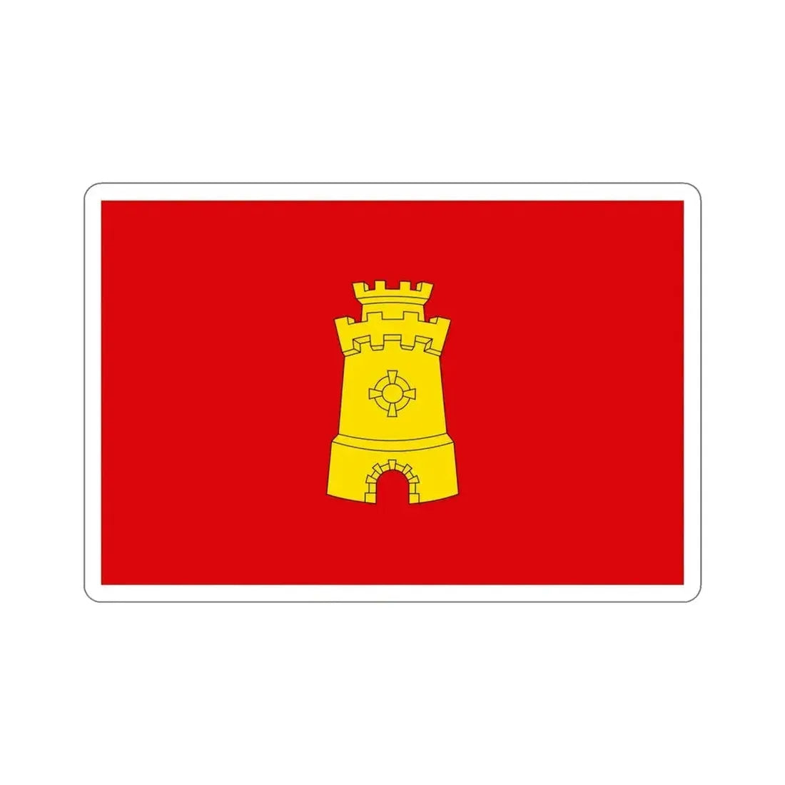 Flag of Middelburg the capital of the province of Zeeland Netherlands STICKER Vinyl Die-Cut Decal - The Sticker Space