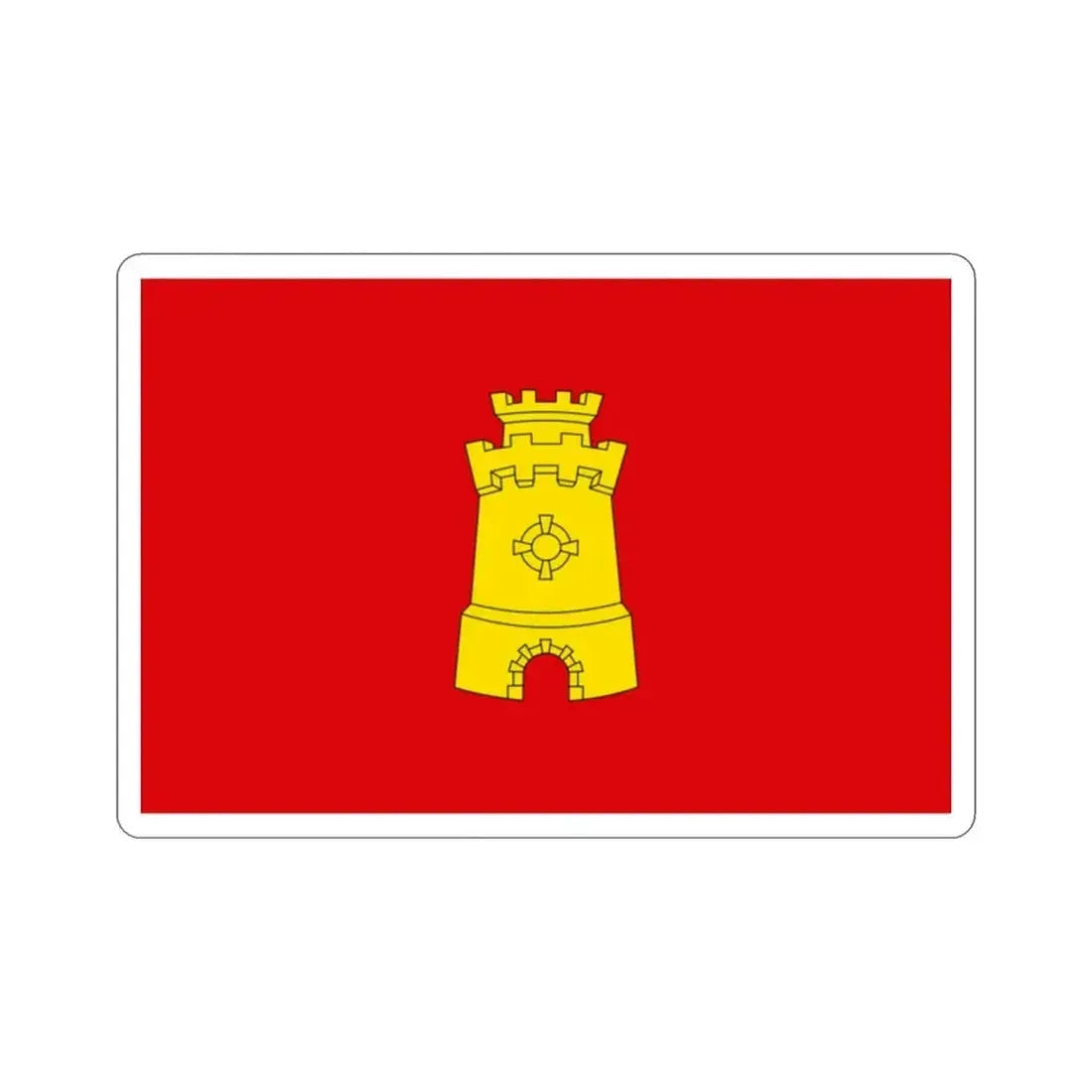 Flag of Middelburg the capital of the province of Zeeland Netherlands STICKER Vinyl Die-Cut Decal - The Sticker Space
