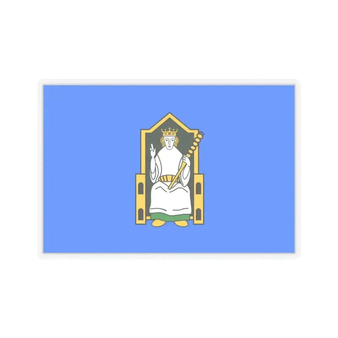 Flag of Mide Ireland - STICKER Vinyl Kiss-Cut Decal 6 Inch Transparent - The Sticker Space