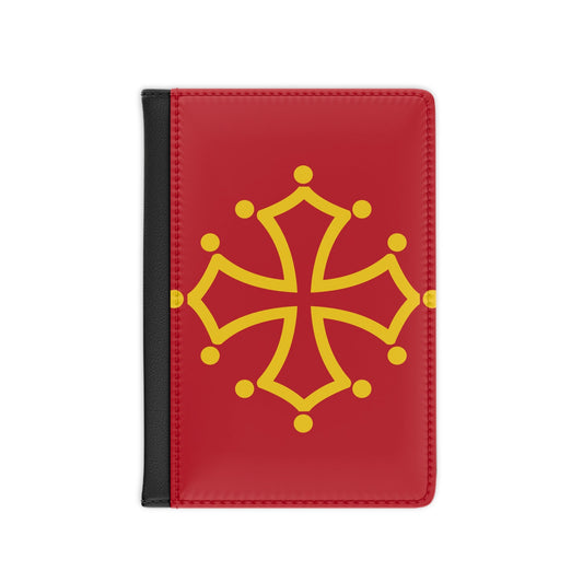 Flag of Midi Pyrénées France - Passport Holder-3.9" x 5.8"-The Sticker Space