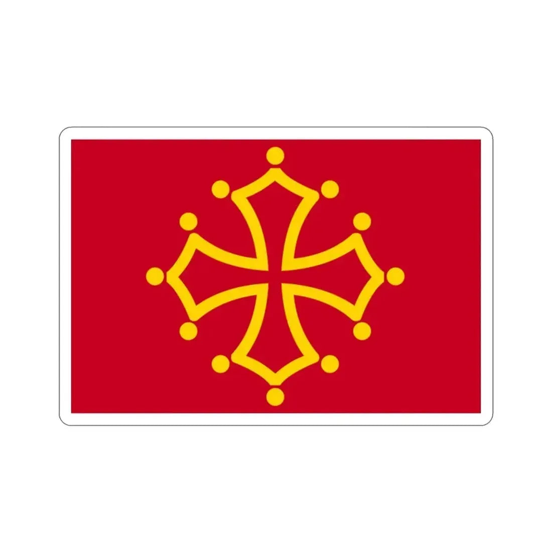 Flag of Midi Pyrénées France STICKER Vinyl Die-Cut Decal 2 Inch - The Sticker Space