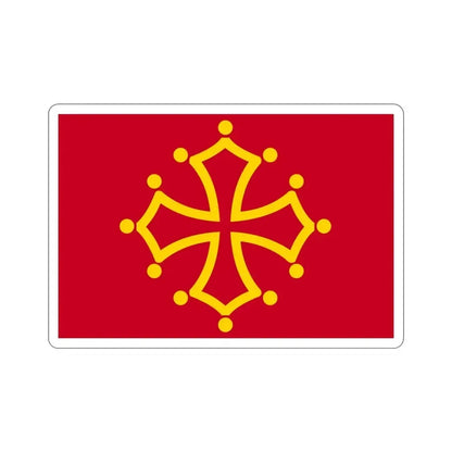 Flag of Midi Pyrénées France STICKER Vinyl Die-Cut Decal 3 Inch - The Sticker Space