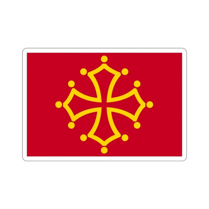 Flag of Midi Pyrénées France STICKER Vinyl Die-Cut Decal 3 Inch - The Sticker Space