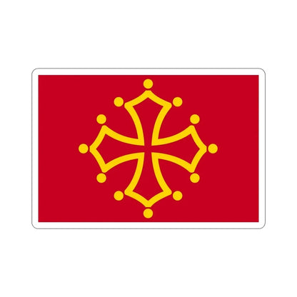 Flag of Midi Pyrénées France STICKER Vinyl Die-Cut Decal 4 Inch - The Sticker Space