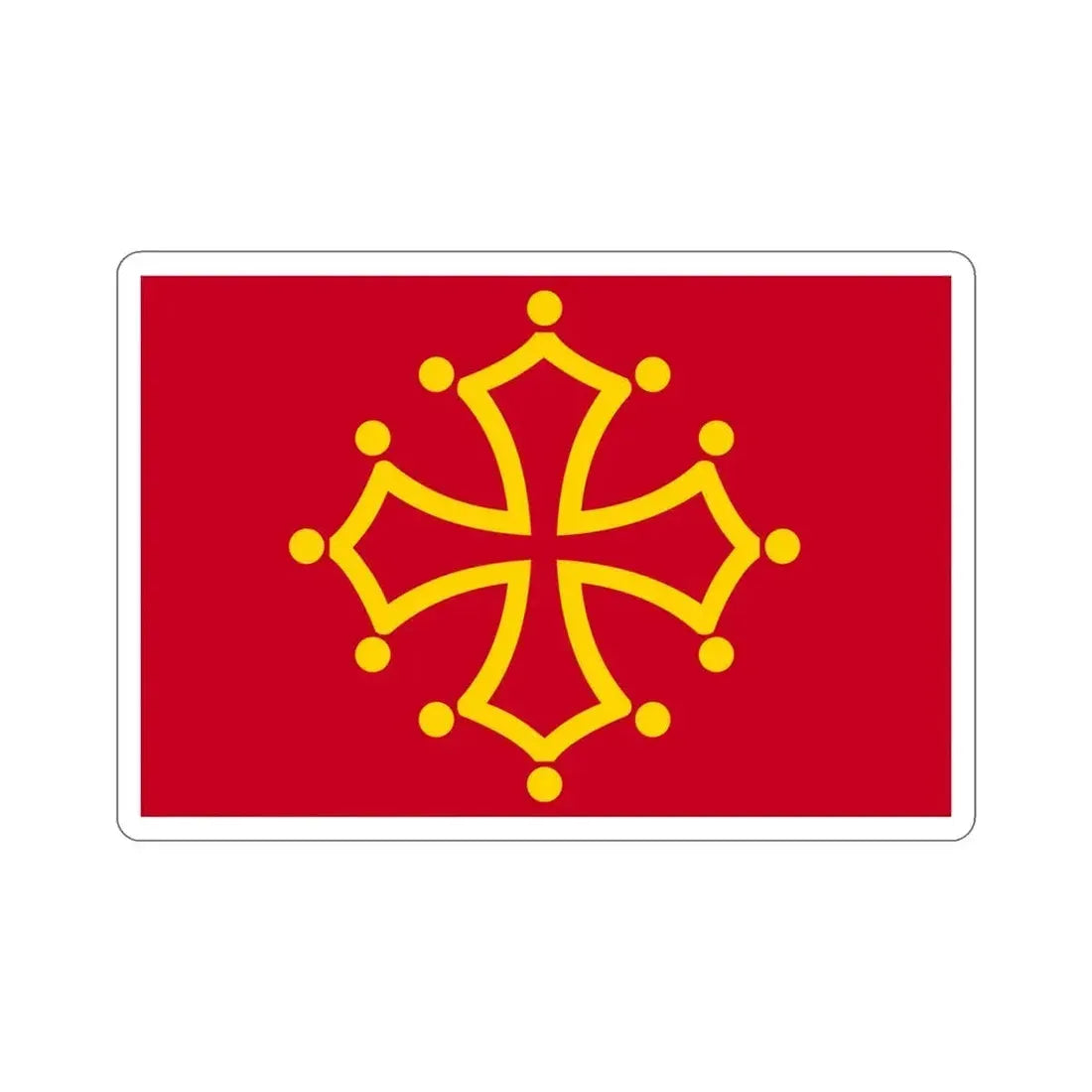 Flag of Midi Pyrénées France STICKER Vinyl Die-Cut Decal 5 Inch - The Sticker Space