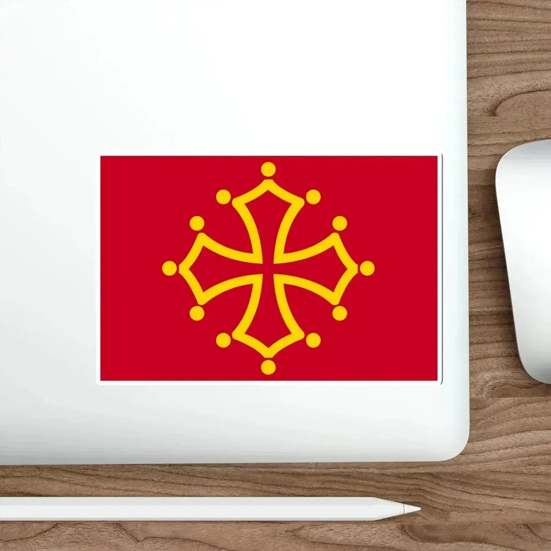 Flag of Midi Pyrénées France STICKER Vinyl Die-Cut Decal - The Sticker Space