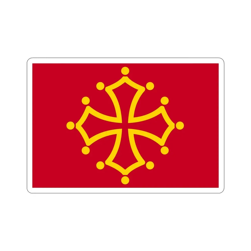 Flag of Midi Pyrénées France STICKER Vinyl Die-Cut Decal - The Sticker Space