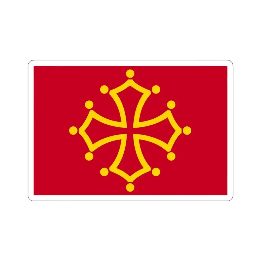 Flag of Midi Pyrénées France STICKER Vinyl Die-Cut Decal - The Sticker Space
