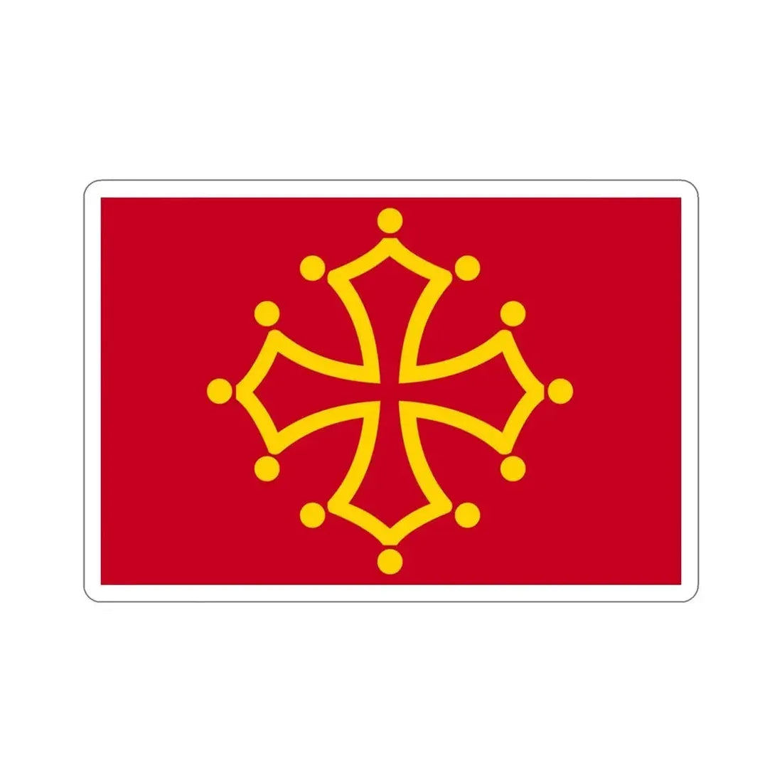 Flag of Midi Pyrénées France STICKER Vinyl Die-Cut Decal - The Sticker Space