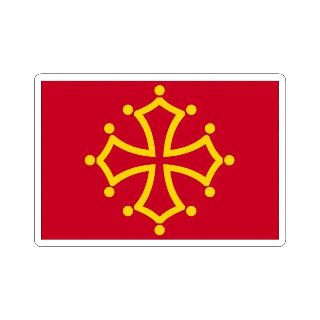 Flag of Midi Pyrénées France STICKER Vinyl Die-Cut Decal - The Sticker Space