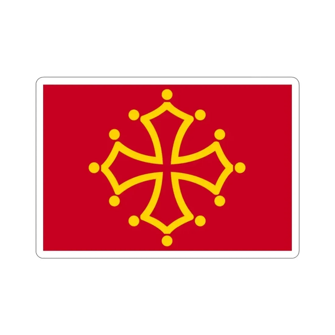 Flag of Midi Pyrénées France STICKER Vinyl Die-Cut Decal - The Sticker Space