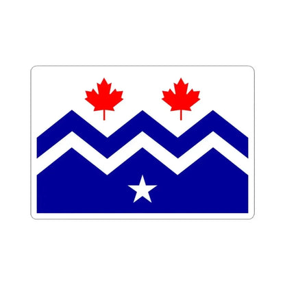 Flag of Midway British Columbia (Canada) STICKER Vinyl Kiss-Cut Decal 3 Inch White - The Sticker Space