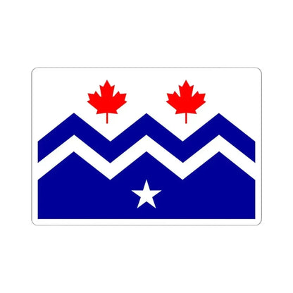 Flag of Midway British Columbia (Canada) STICKER Vinyl Kiss-Cut Decal 6 Inch White - The Sticker Space