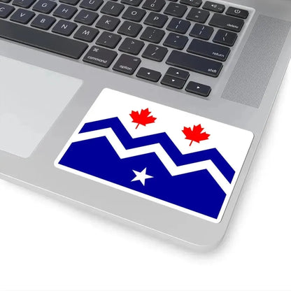 Flag of Midway British Columbia (Canada) STICKER Vinyl Kiss-Cut Decal - The Sticker Space