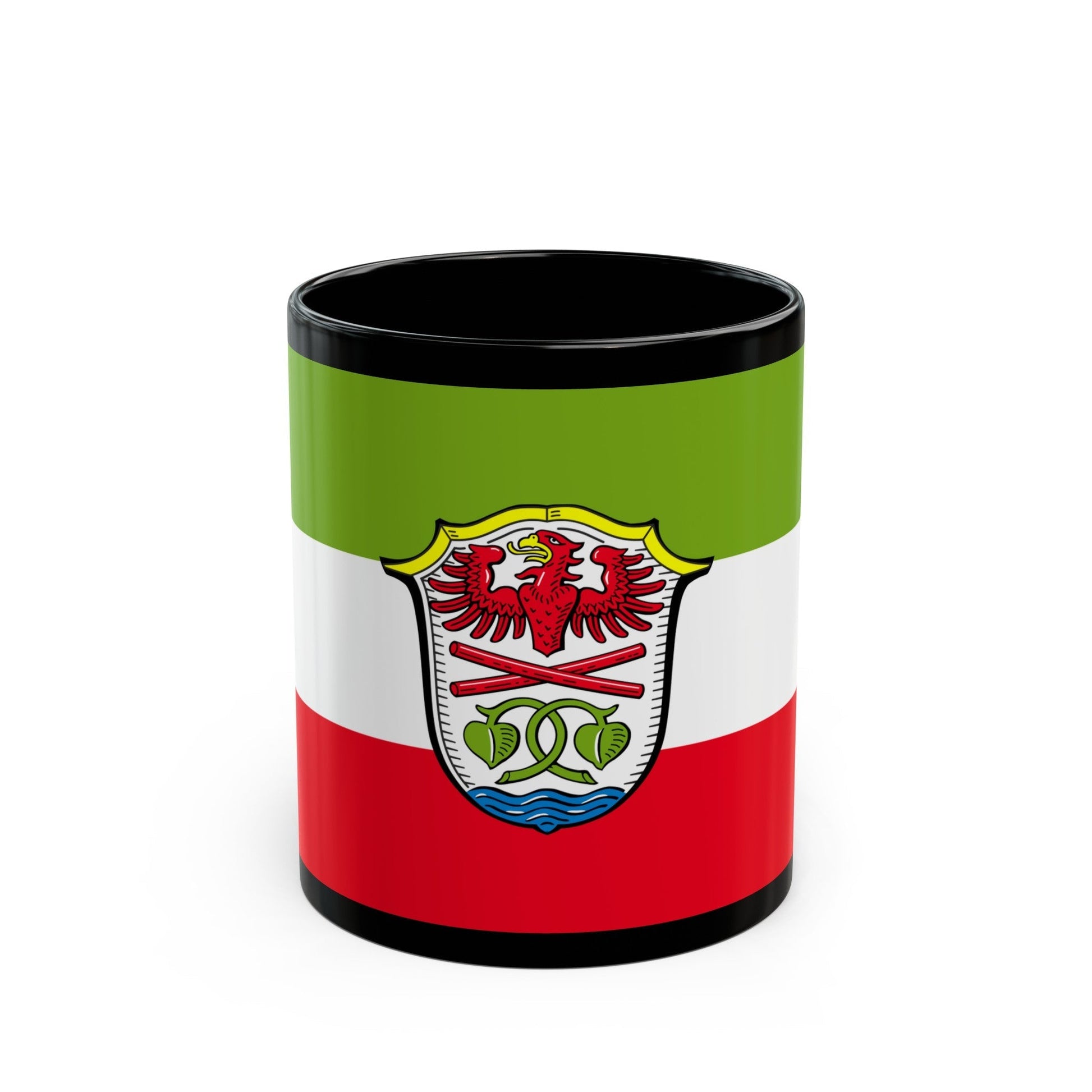 Flag of Miesbach Germany - Black Coffee Mug-11oz-The Sticker Space