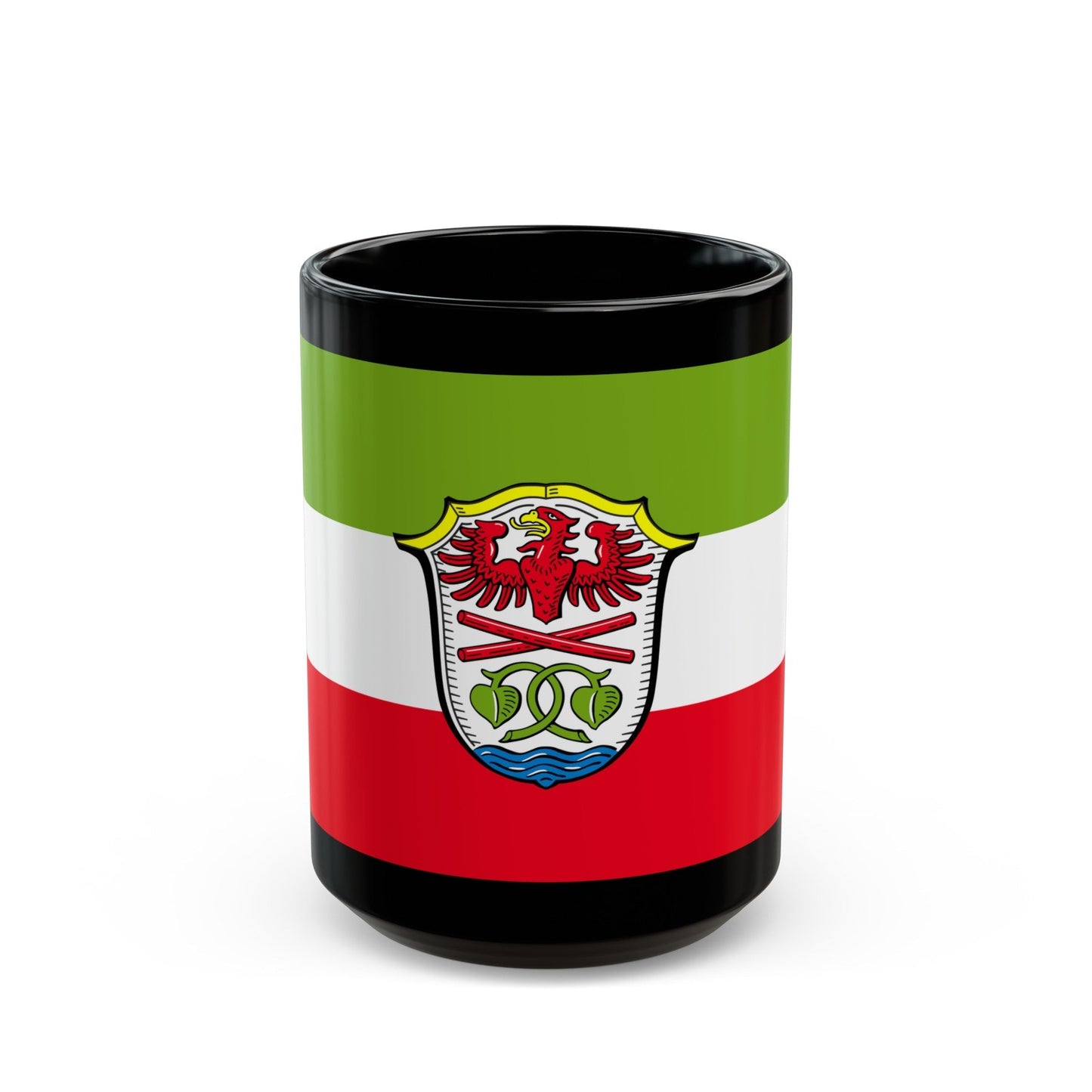 Flag of Miesbach Germany - Black Coffee Mug-15oz-The Sticker Space