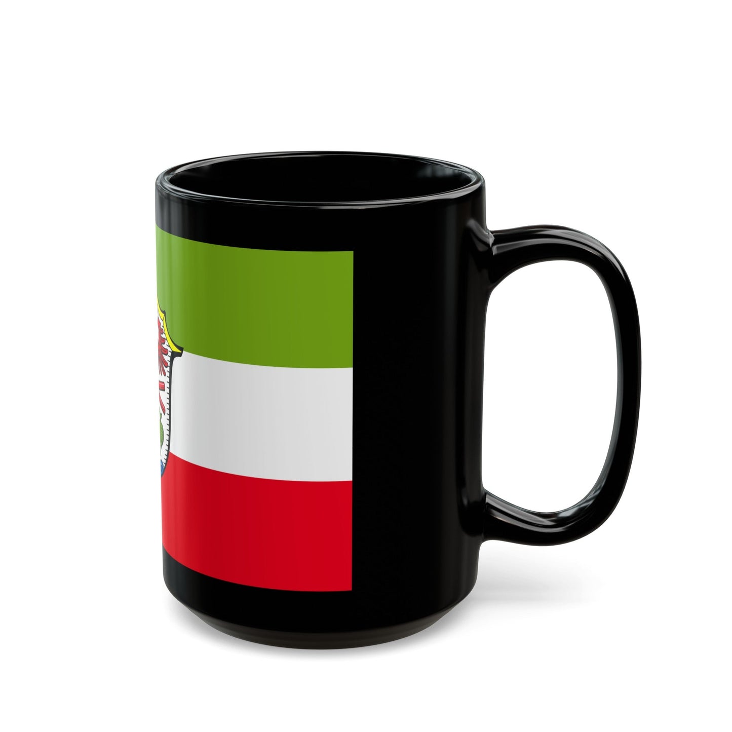 Flag of Miesbach Germany - Black Coffee Mug-The Sticker Space