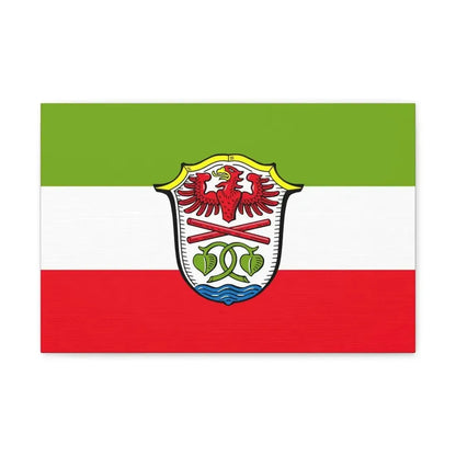 Flag of Miesbach Germany - Canvas Wall Art 18″ x 12″ 1.25" - The Sticker Space